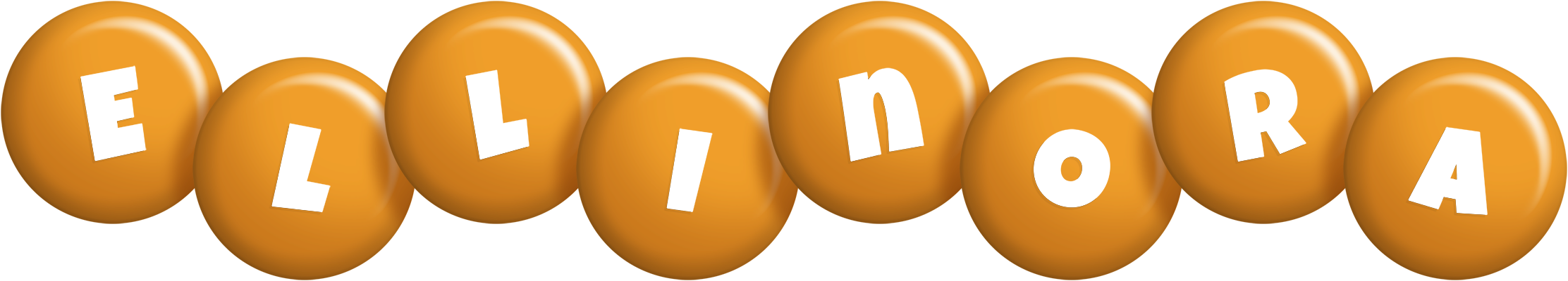 Ellinora candy-orange logo