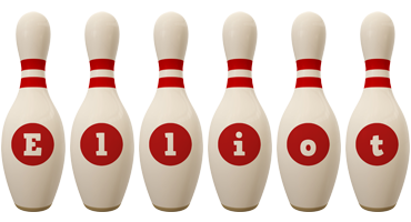 Elliot bowling-pin logo