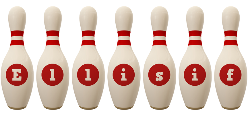 Ellisif bowling-pin logo