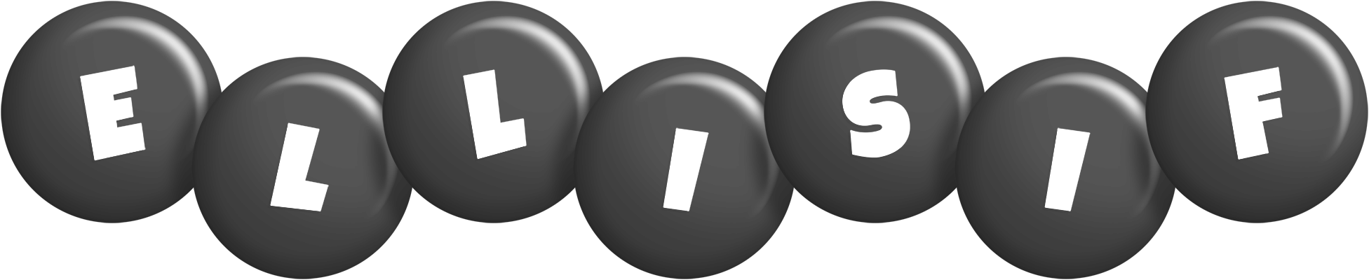 Ellisif candy-black logo