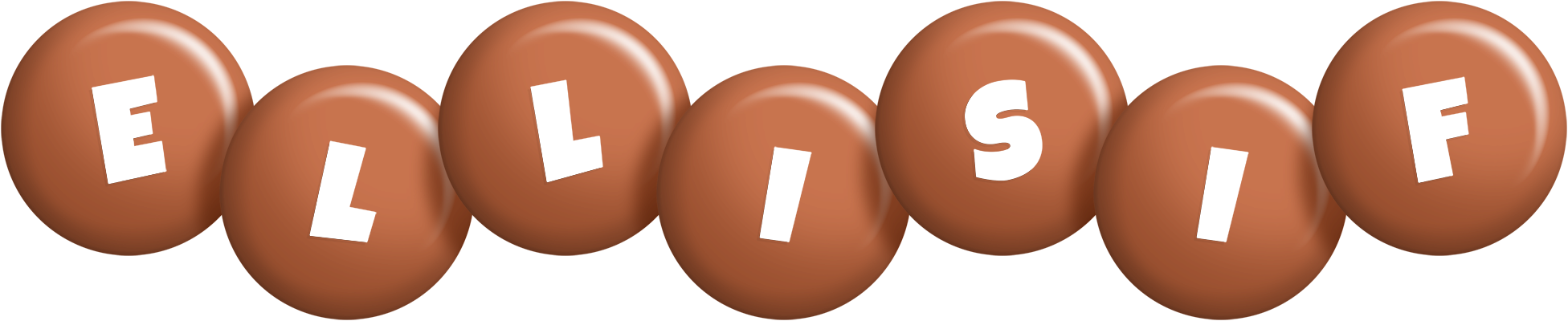 Ellisif candy-brown logo