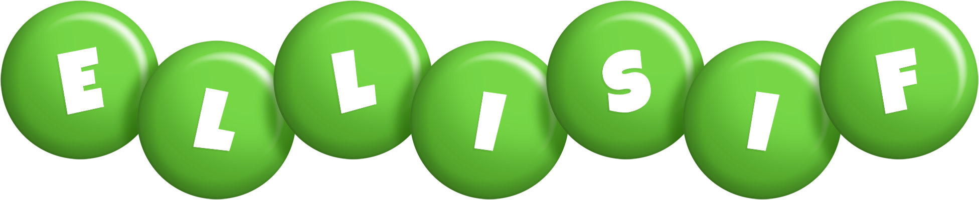 Ellisif candy-green logo