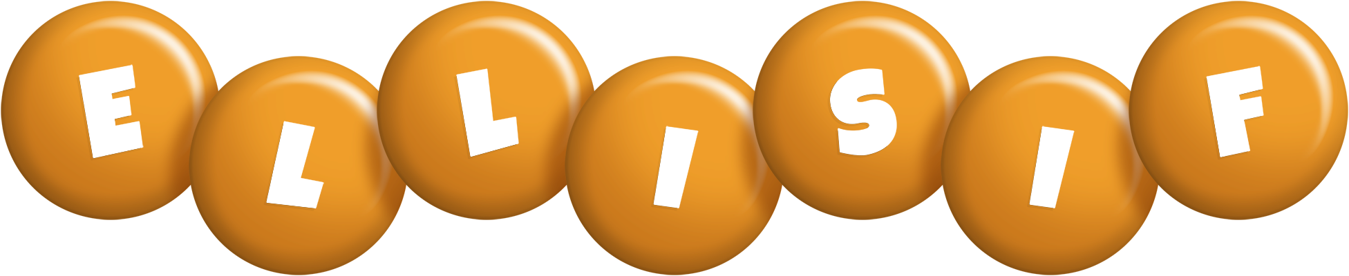 Ellisif candy-orange logo