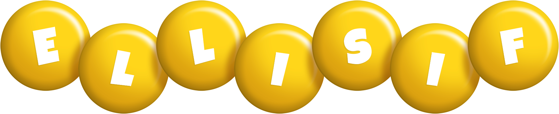 Ellisif candy-yellow logo