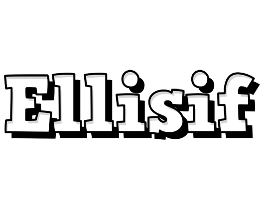 Ellisif snowing logo