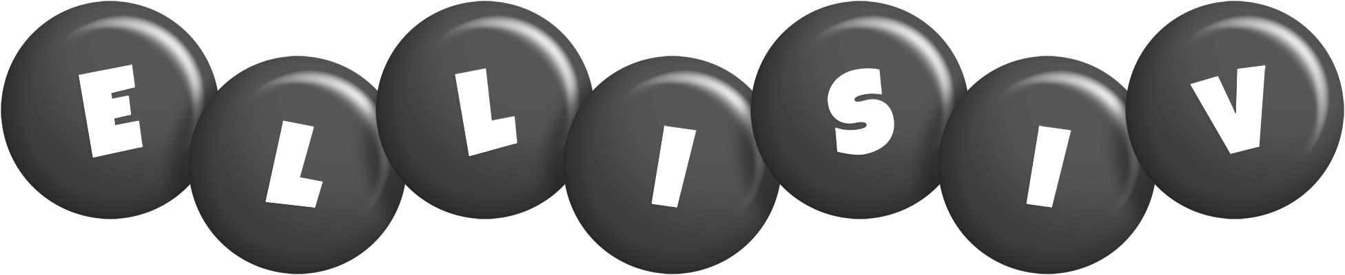 Ellisiv candy-black logo