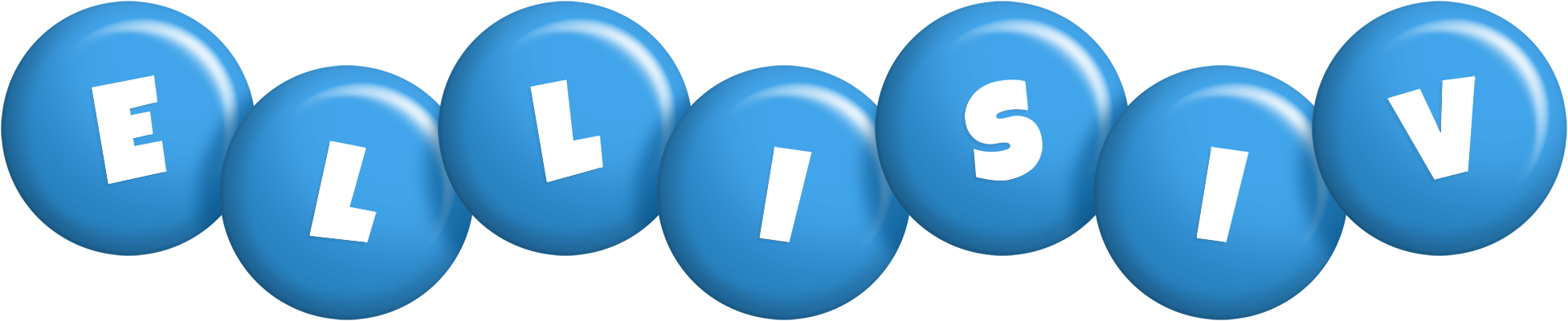 Ellisiv candy-blue logo