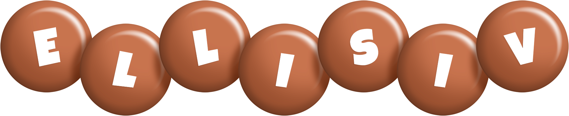 Ellisiv candy-brown logo