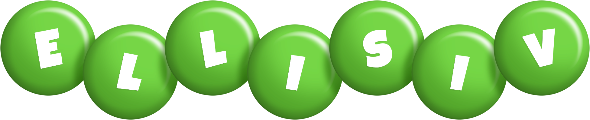 Ellisiv candy-green logo