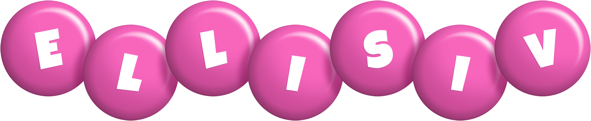 Ellisiv candy-pink logo