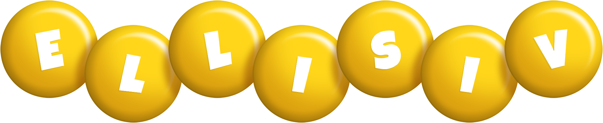 Ellisiv candy-yellow logo