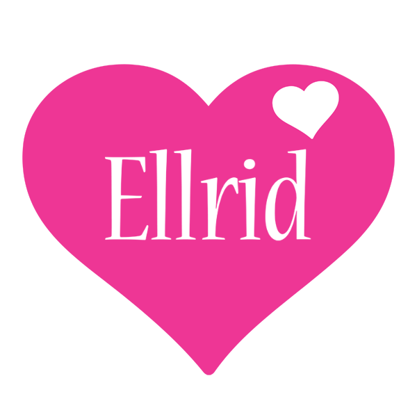 Ellrid love-heart logo