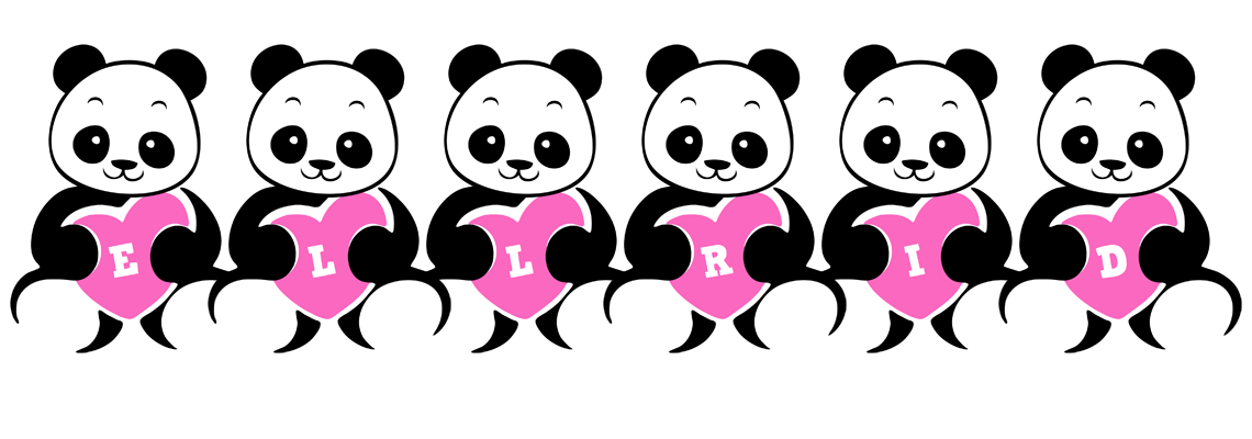 Ellrid love-panda logo
