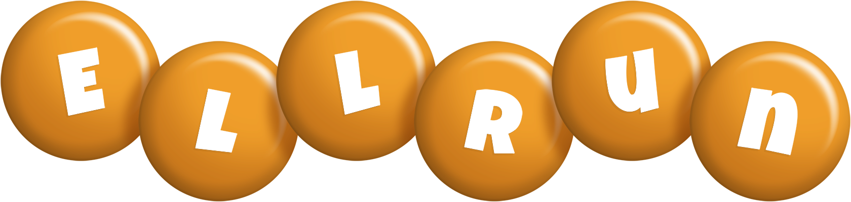 Ellrun candy-orange logo