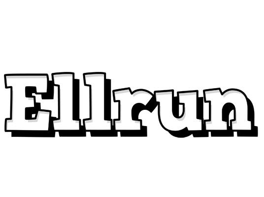 Ellrun snowing logo