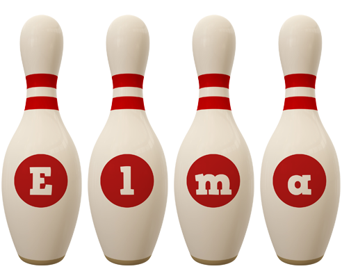 Elma bowling-pin logo