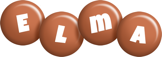 Elma candy-brown logo