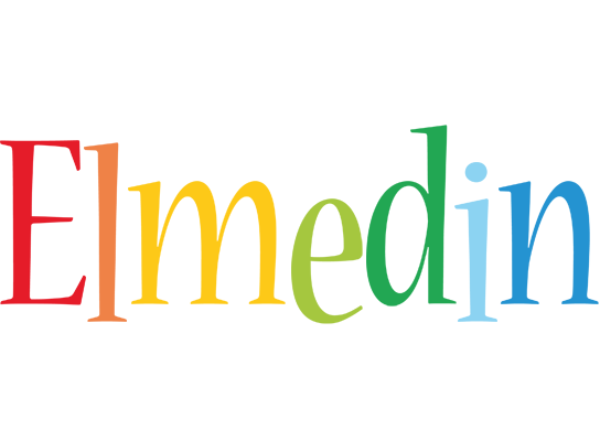Elmedin birthday logo