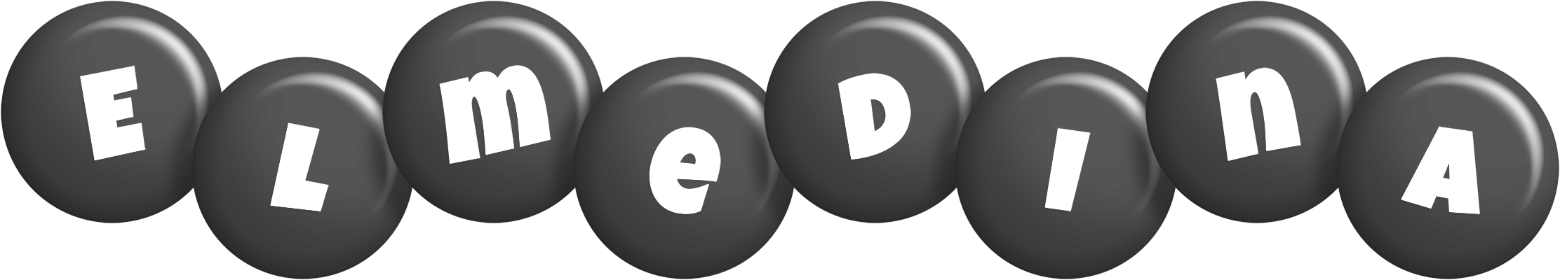 Elmedina candy-black logo