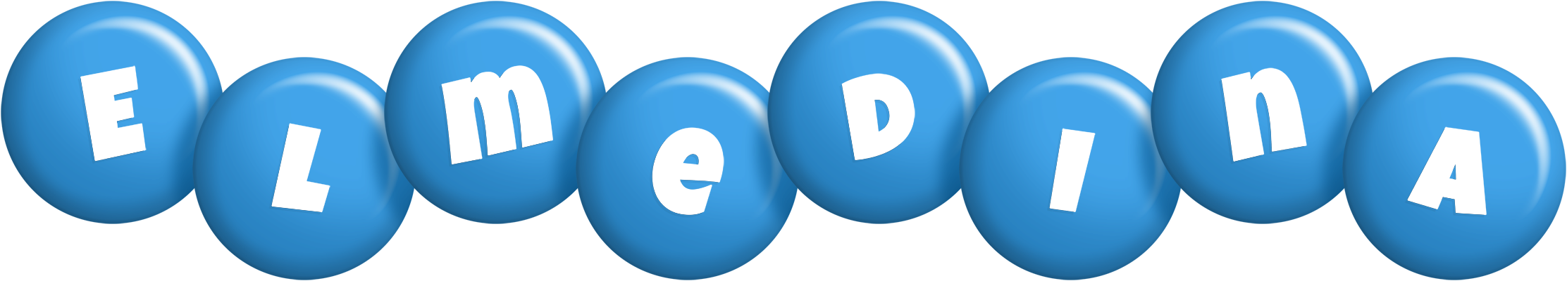 Elmedina candy-blue logo