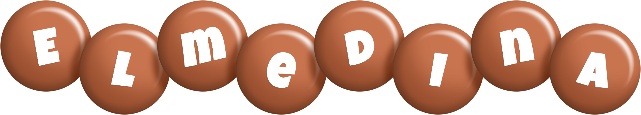 Elmedina candy-brown logo