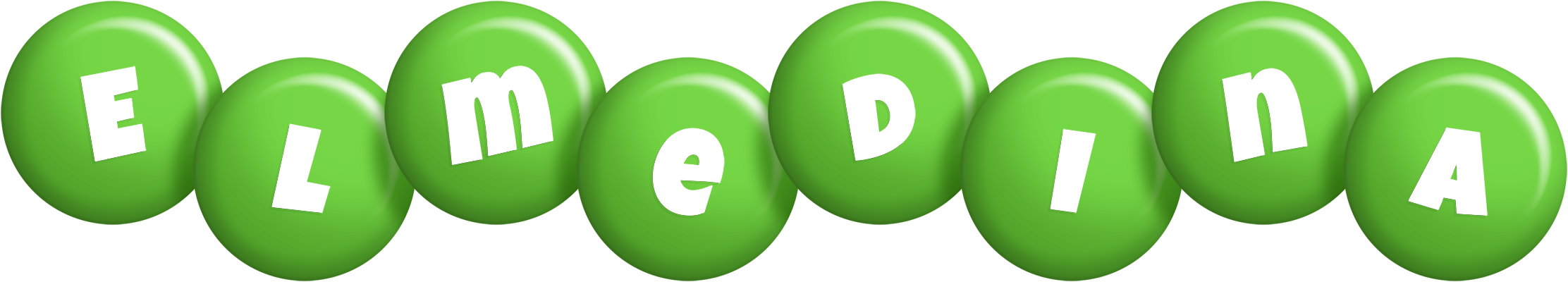 Elmedina candy-green logo