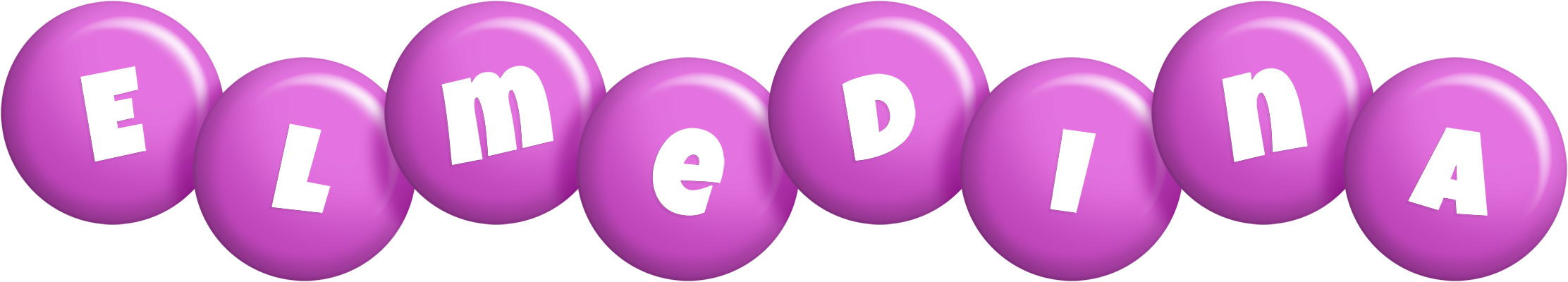 Elmedina candy-purple logo