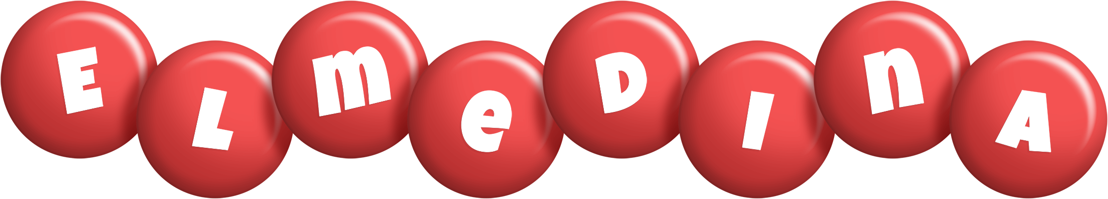 Elmedina candy-red logo