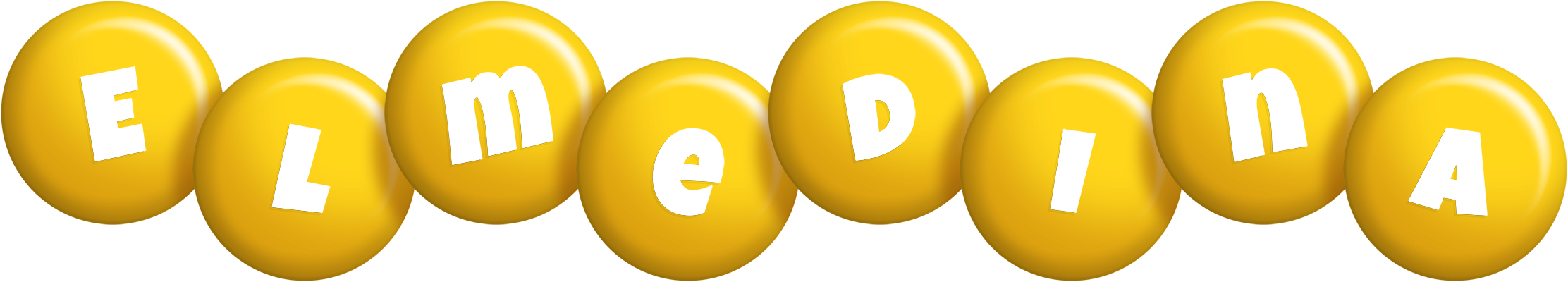 Elmedina candy-yellow logo