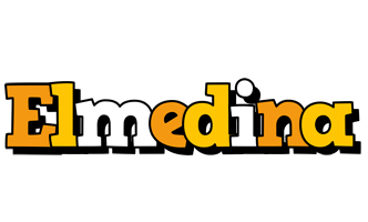 Elmedina cartoon logo