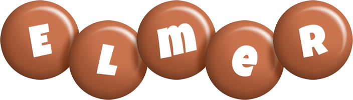 Elmer candy-brown logo