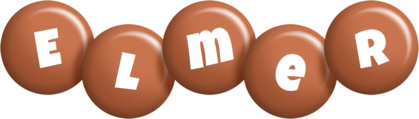 Elmer candy-brown logo
