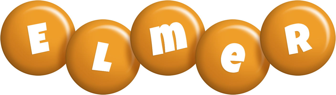 Elmer candy-orange logo