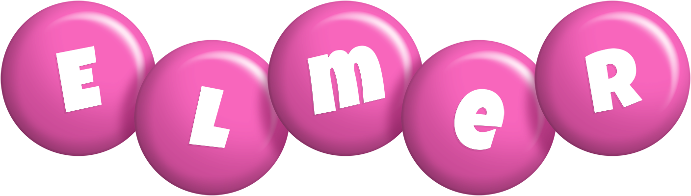 Elmer candy-pink logo