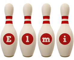 Elmi bowling-pin logo