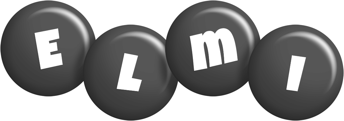 Elmi candy-black logo