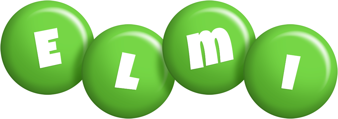 Elmi candy-green logo