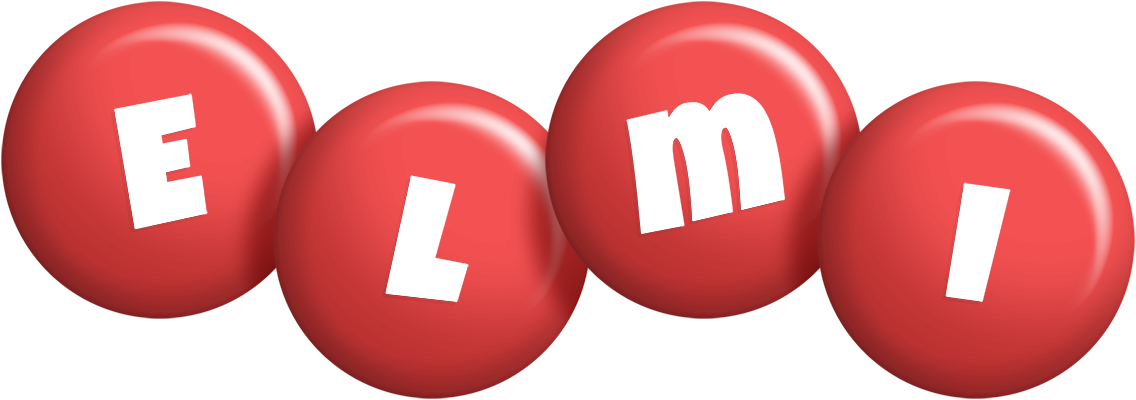 Elmi candy-red logo