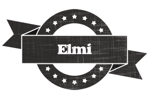 Elmi grunge logo