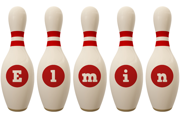 Elmin bowling-pin logo
