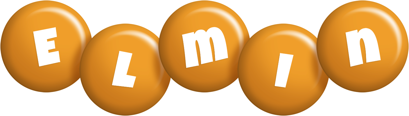 Elmin candy-orange logo