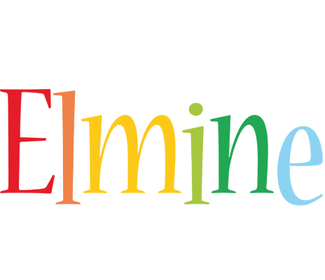 Elmine birthday logo