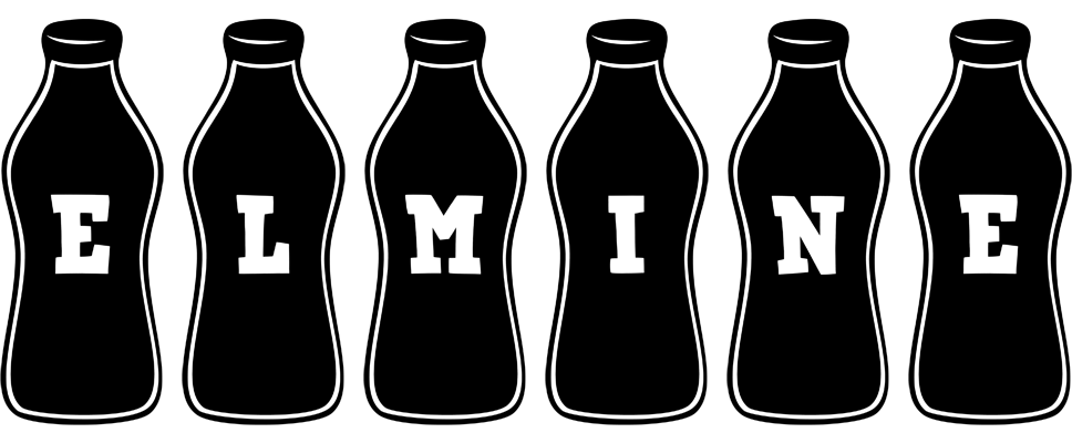 Elmine bottle logo
