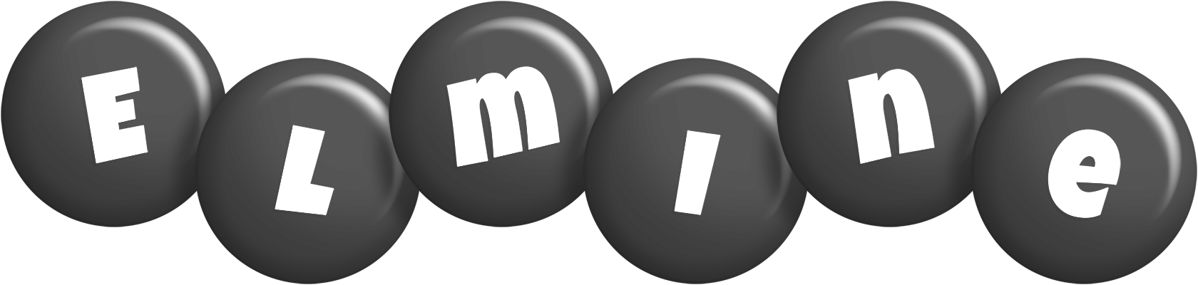 Elmine candy-black logo