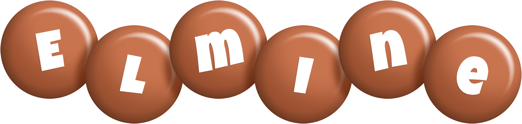 Elmine candy-brown logo