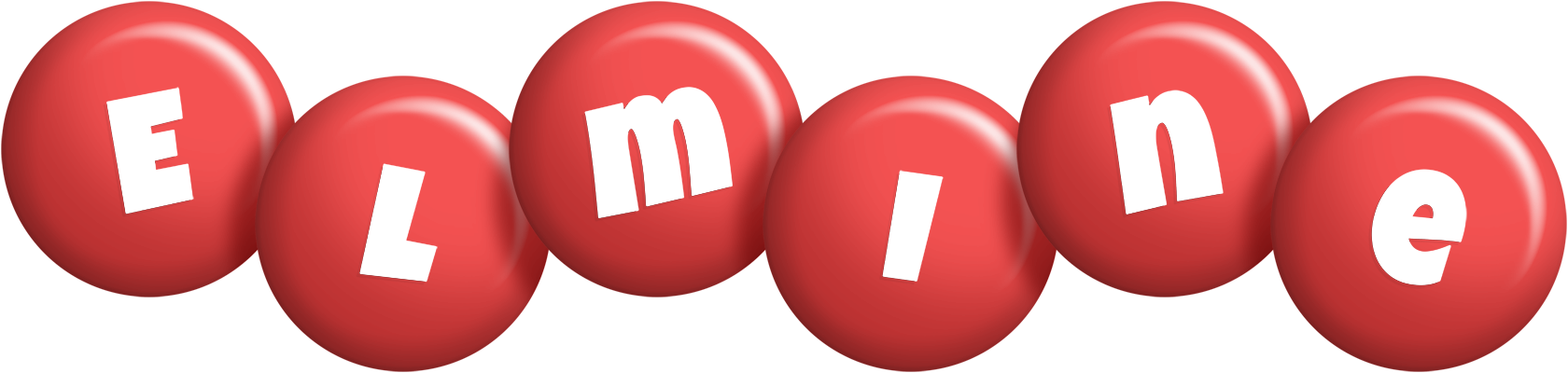 Elmine candy-red logo