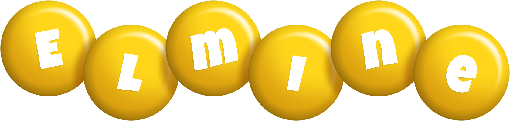 Elmine candy-yellow logo