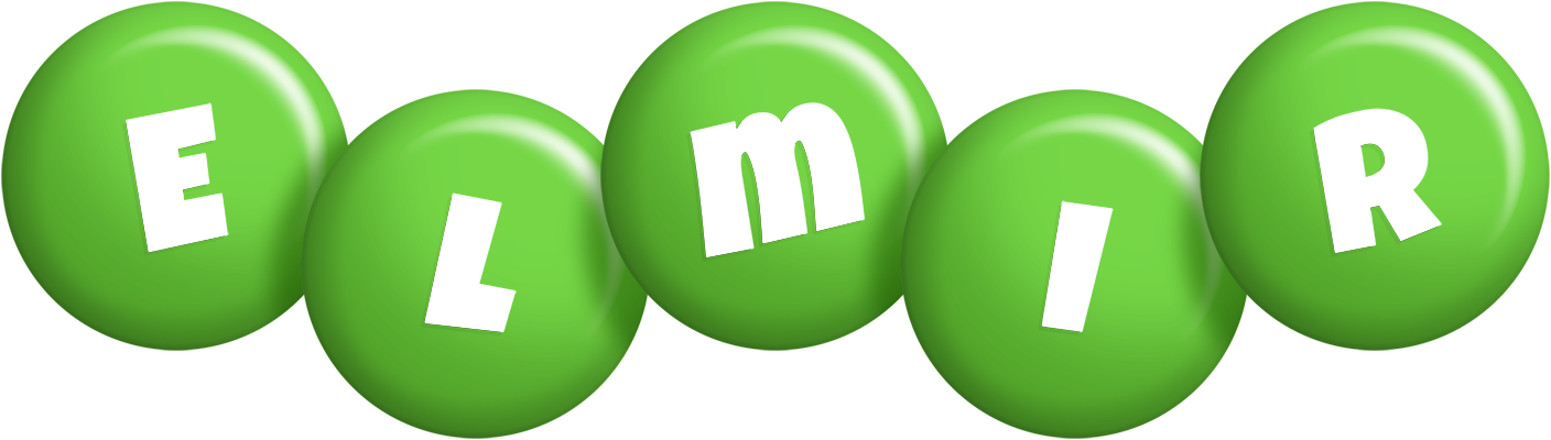 Elmir candy-green logo