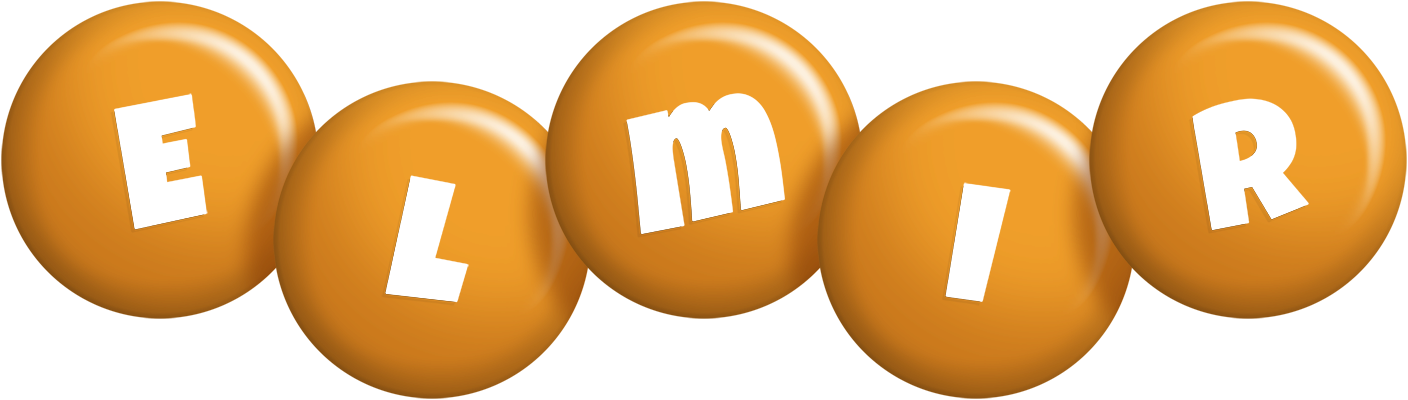 Elmir candy-orange logo