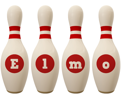 Elmo bowling-pin logo